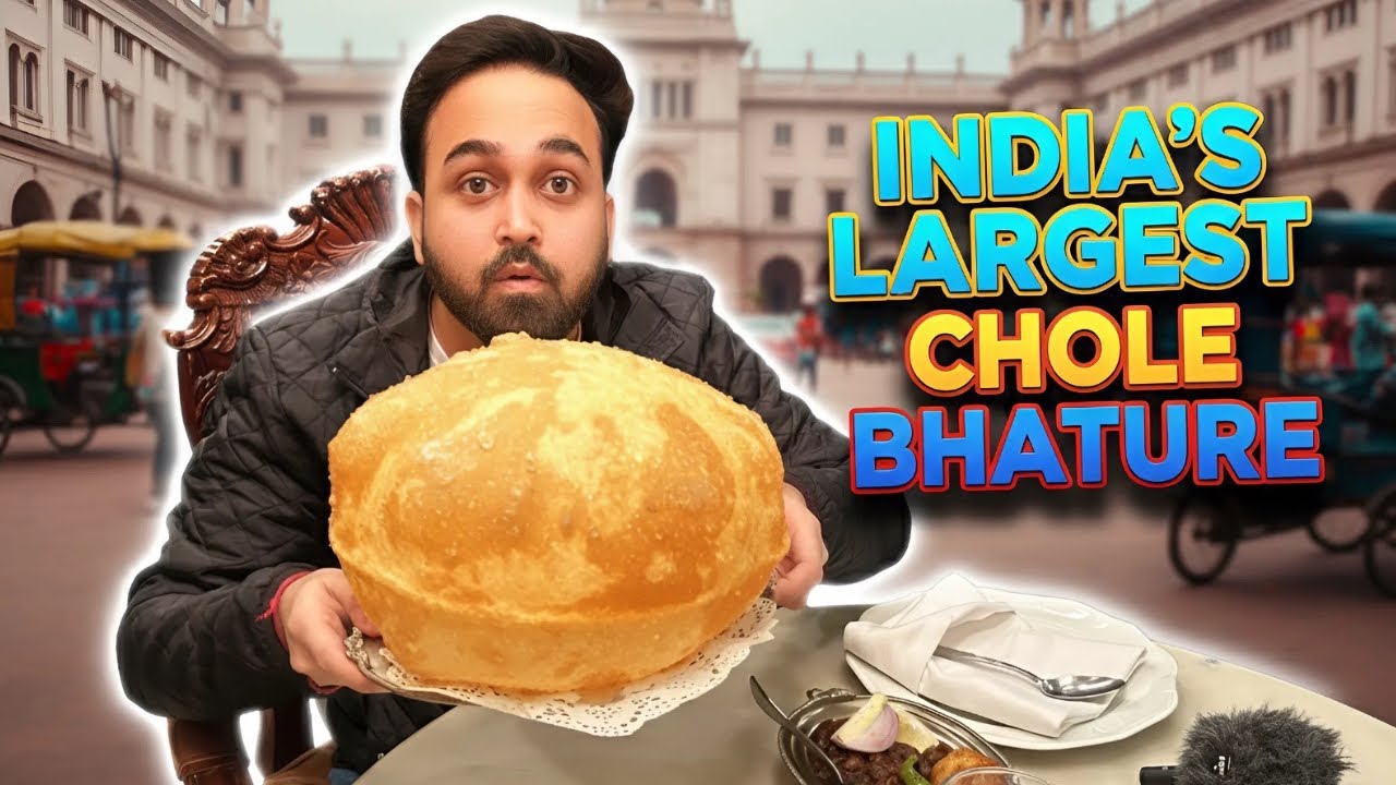  INDIA&rsquo;s BIGGEST Chole Bhature?! 😳| Kwality CP Delhi