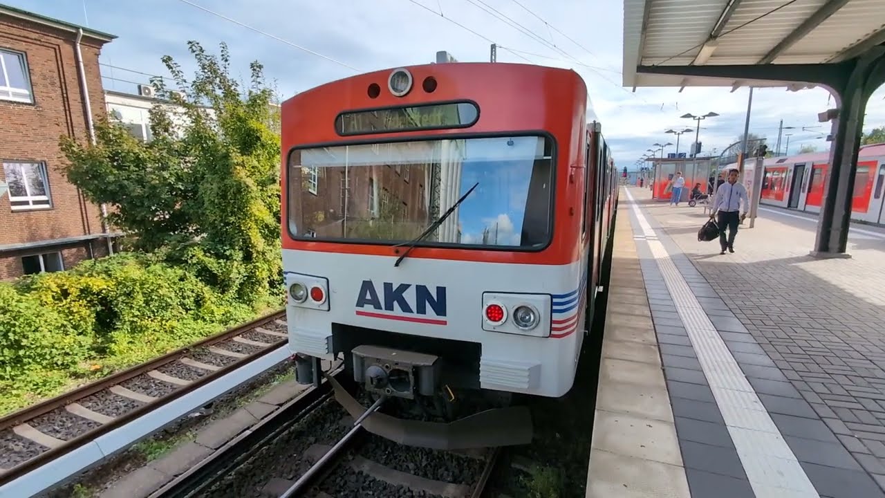 AKN-Fahrt Hamburg in Echtzeit, A1 (Typ VTA)