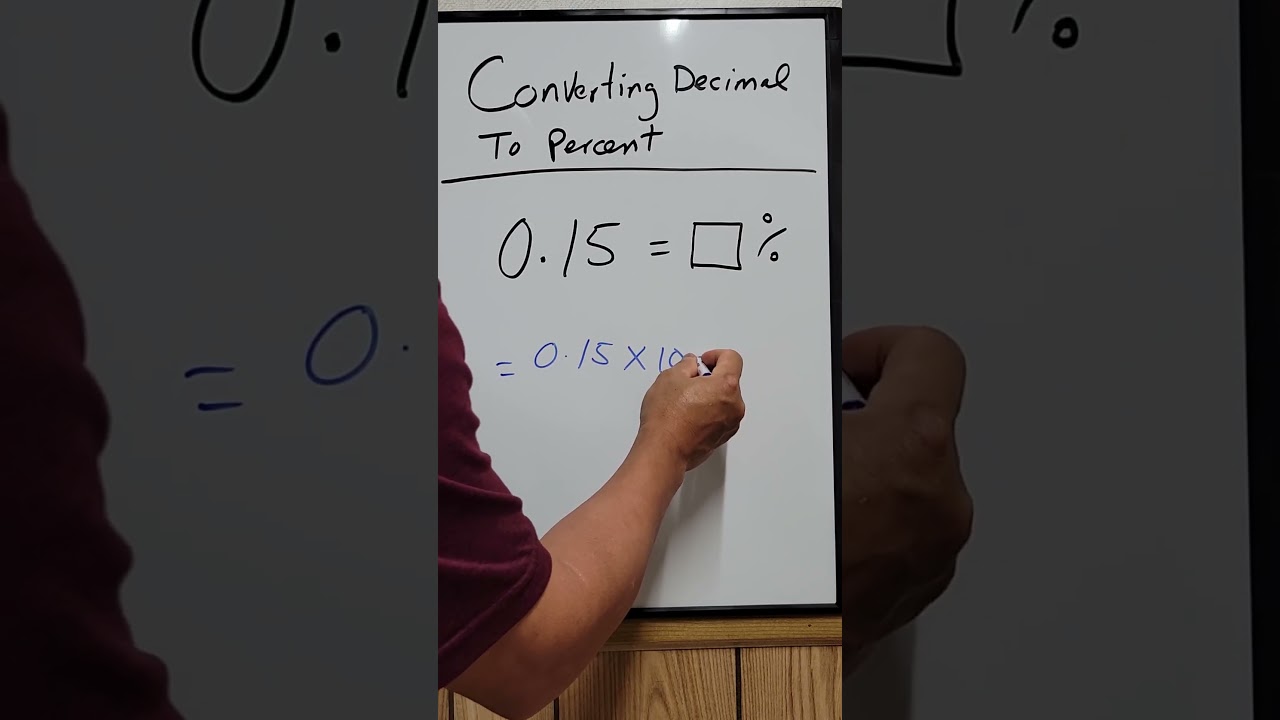 Converting Decimal To Percent #math #mathematics #maths #decimal #percentage