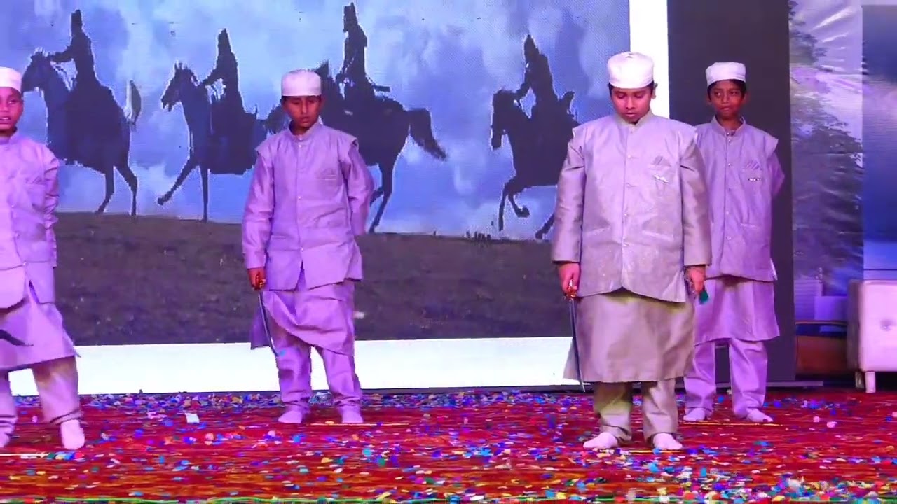 Mard-e-mujahid performance by the students of Al-Kareem Eng medium public school ofsinghnagarbranch