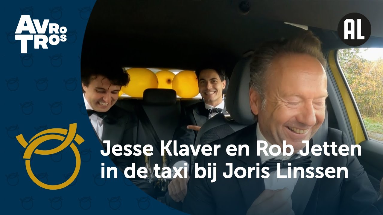 Rob Jetten en Jesse Klaver in de taxi bij Joris Linssen | Gouden Televizier-Ring Gala 2021