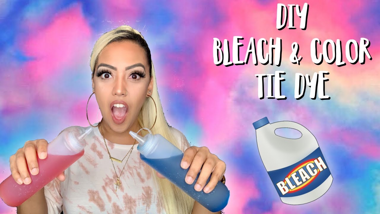 DIY/HOW TO: BLEACH & COLOR TIE DYE !