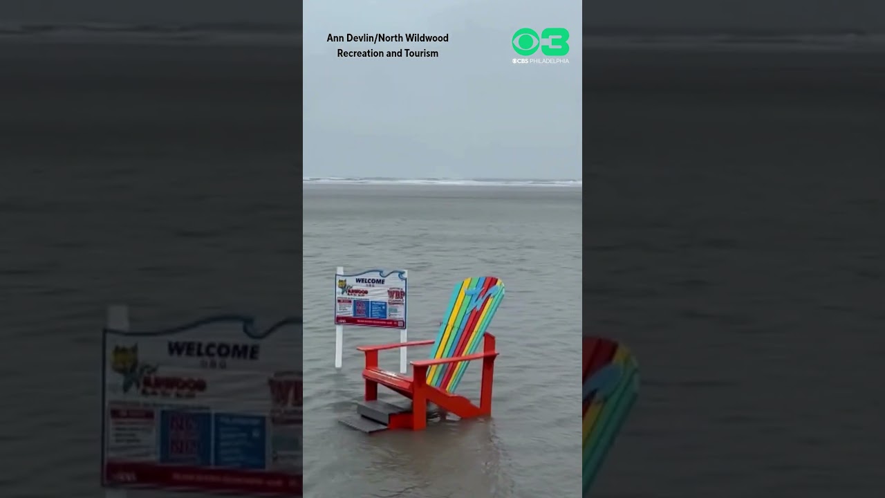 Nor'easter causes flooding, strong winds in Wildwood, New Jersey