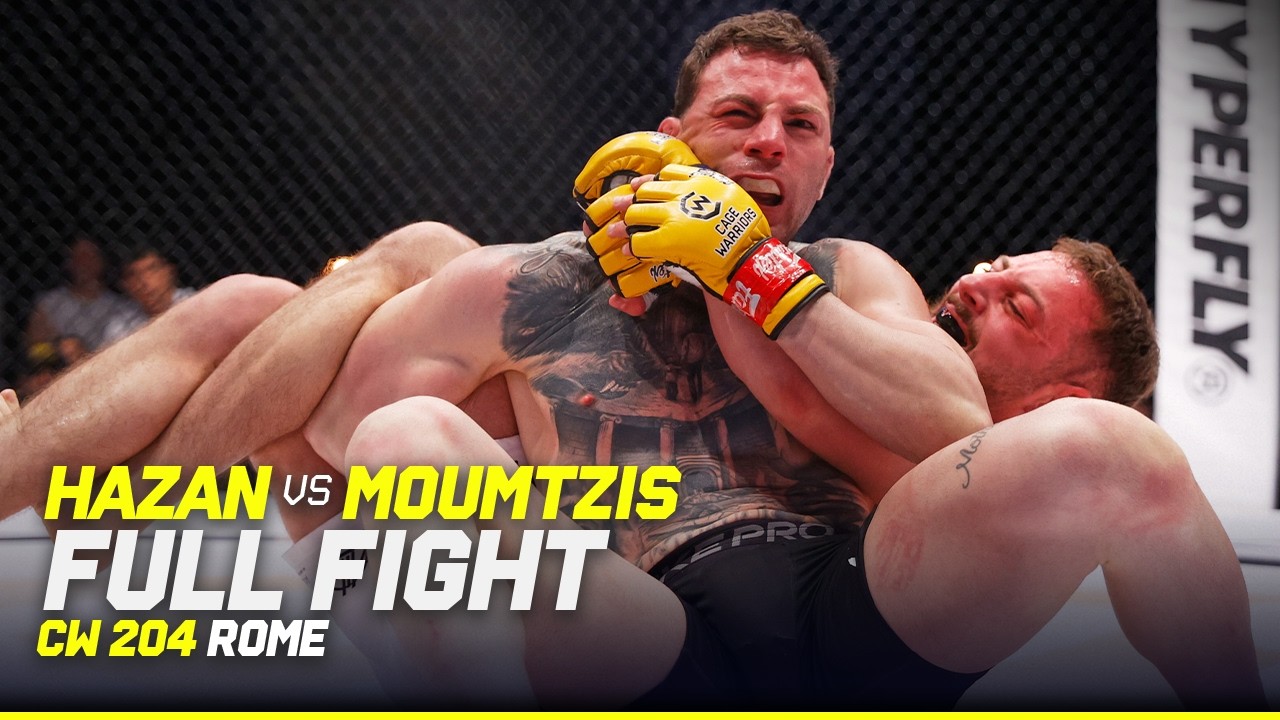 RARE OMOPLATA 🤯 🥋 | Dylan Hazan vs. Alexandros Moumtzis | CW 204 Rome Full Fight