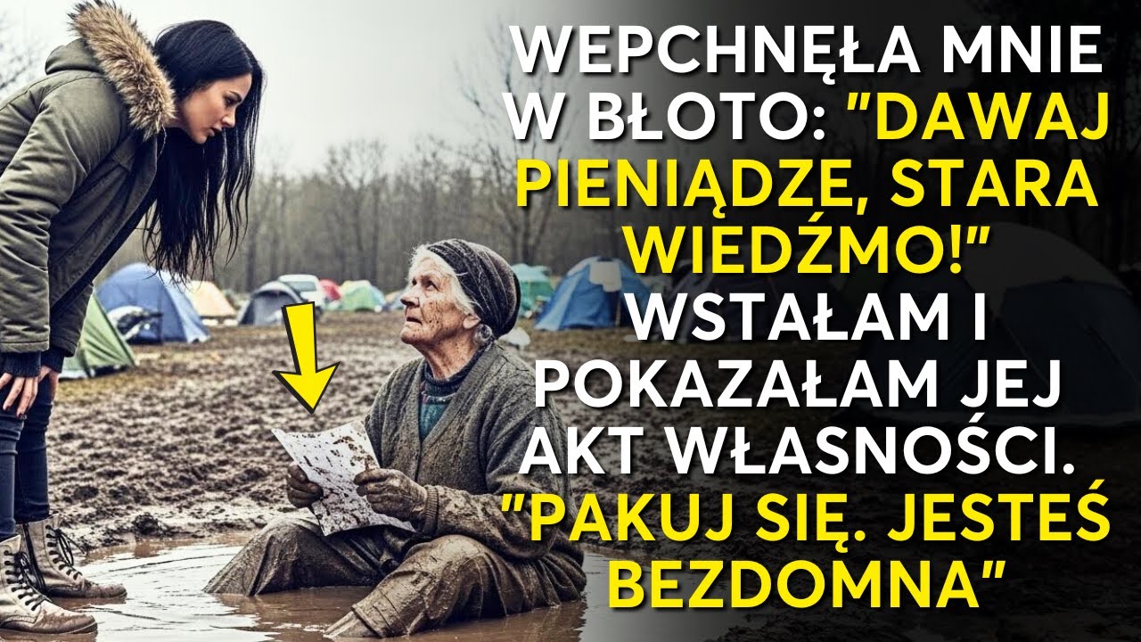 Bogata synowa wepchnęła teściową w błoto. Testament: „Dom jest jej. Masz 24h”
