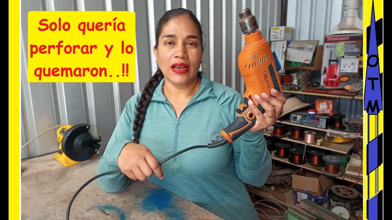 Como reparar un taladro quemado Truper