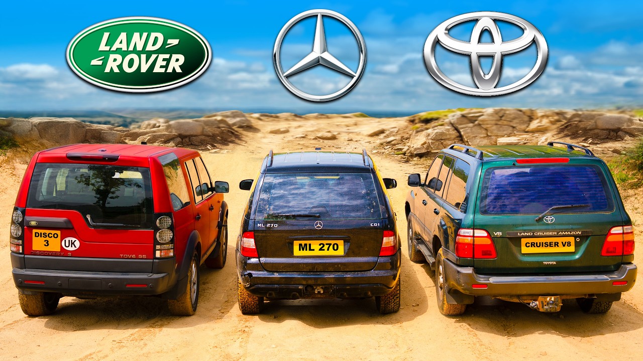 What&rsquo;s the TOUGHEST 4x4 EVER! Toyota v Land Rover v Mercedes