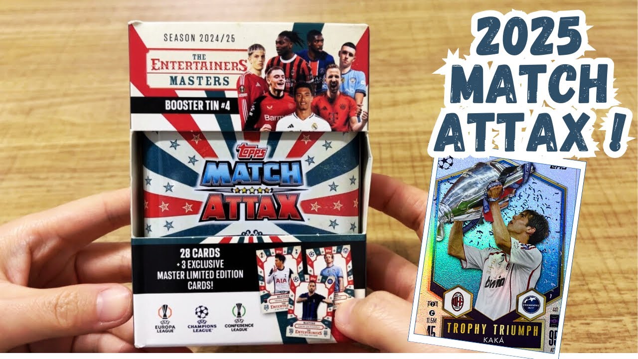 CR7 and KAKA?! Open 2025 Topps Match Attax Champions League Booster Tin| football trading cards