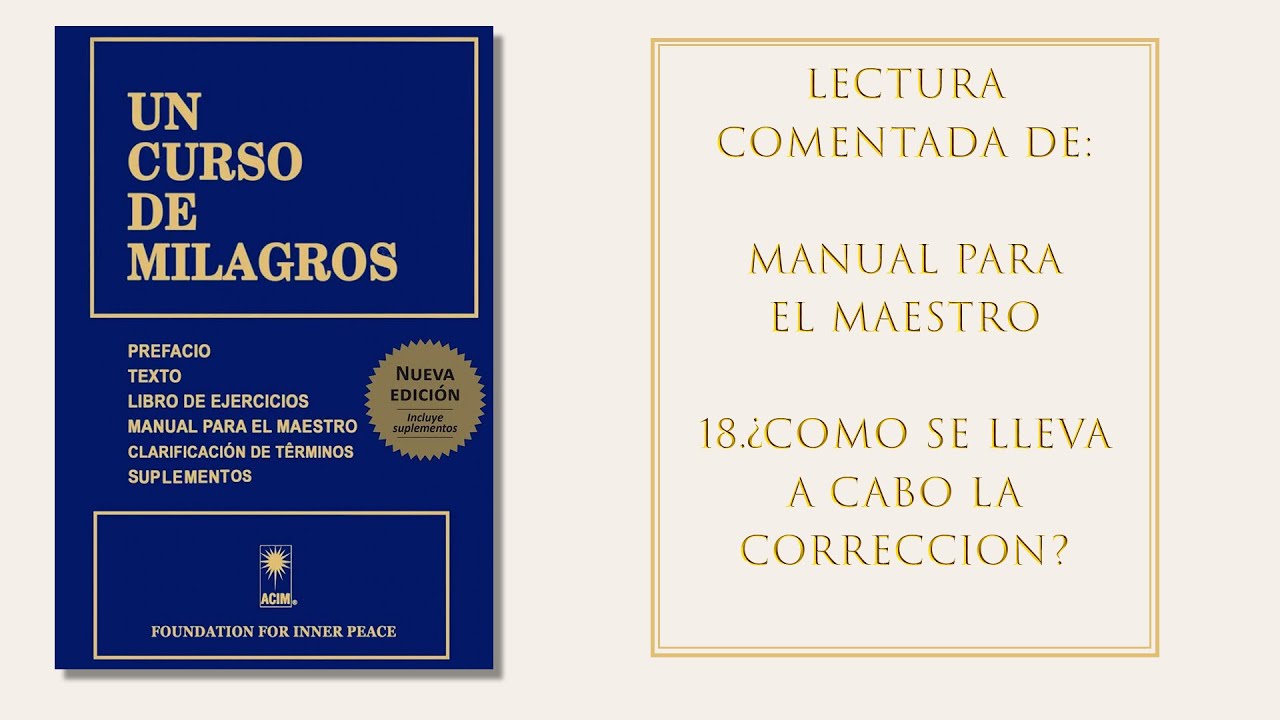 Manual para el Maestro -18. ¿Cómo se lleva a cabo la corrección?