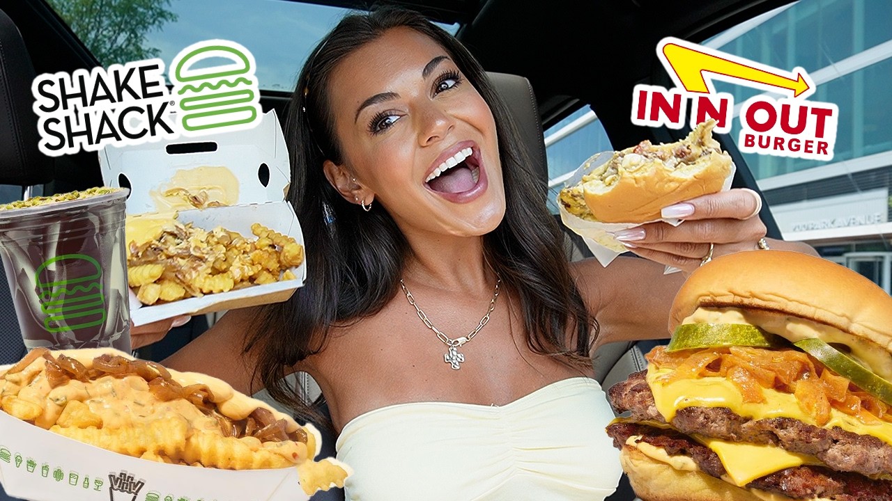 Trying Shake Shack&rsquo;s In-N-Out Inspired Menu! 🍔🌴