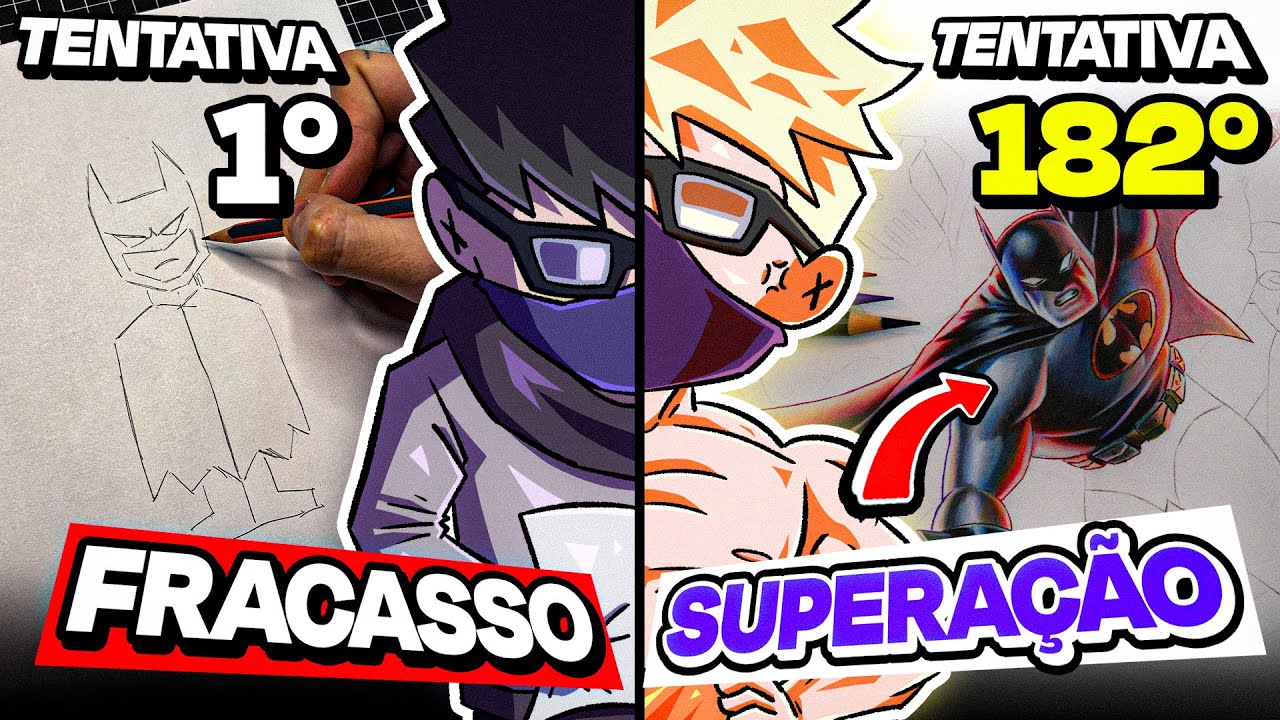 NÃO CONSEGUI DESENHAR o BATMAN e ISSO me AJUDOU!
