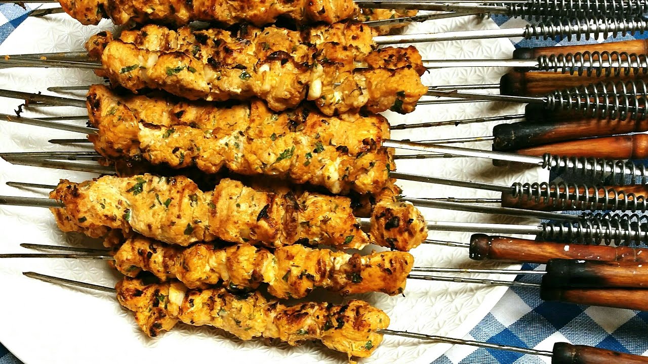 بروشيت بلاداند أو قطبان الديك الرومي /   Brochette de dinde /Barbecue🍡🍢