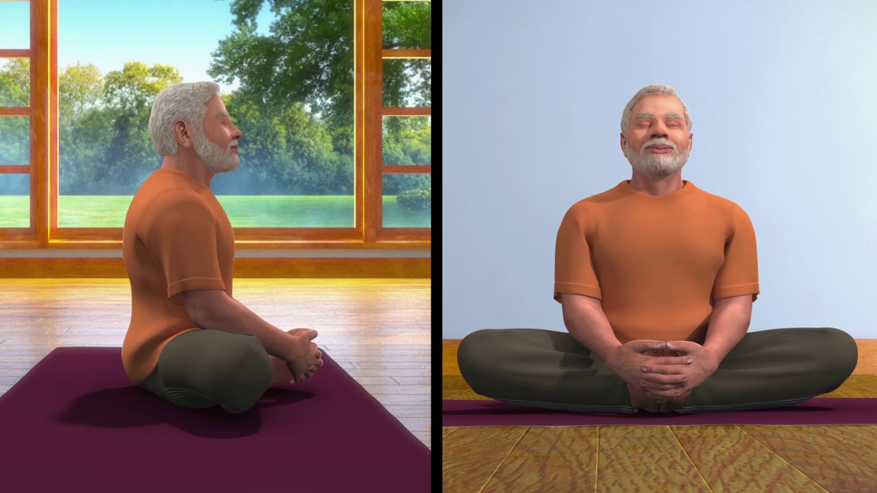 Yoga with Modi: Bhadrasan Hindi