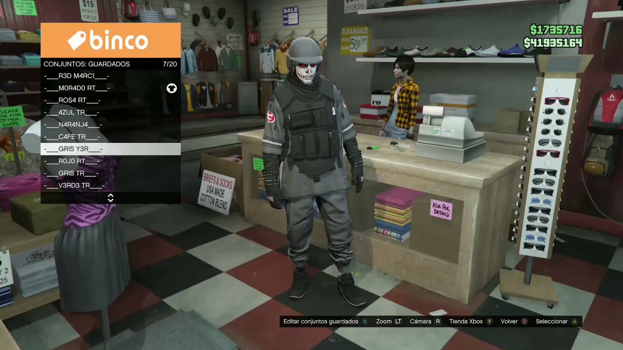 TOP OUTFITS MALE/BEFF GTA V ONLINE XBOX1 (TRON JERSEY)