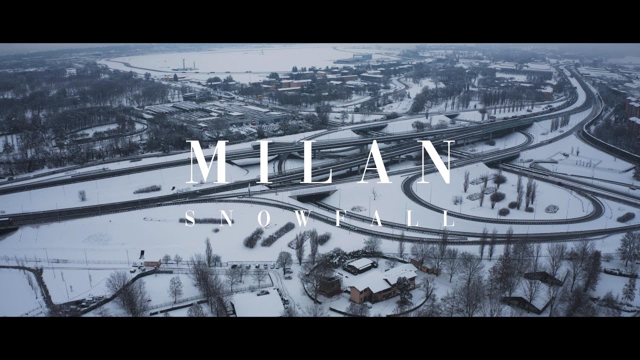 MILAN SNOWFALL - DJI Mavic Pro 2 - 4K Cinematic / Aerial Footage