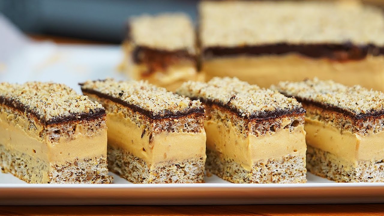Самый ПРОСТОЙ🍰 Ореховый торт, Карамельный крем, Шоколадно-ореховый глазурь | Шеф Паул Константин