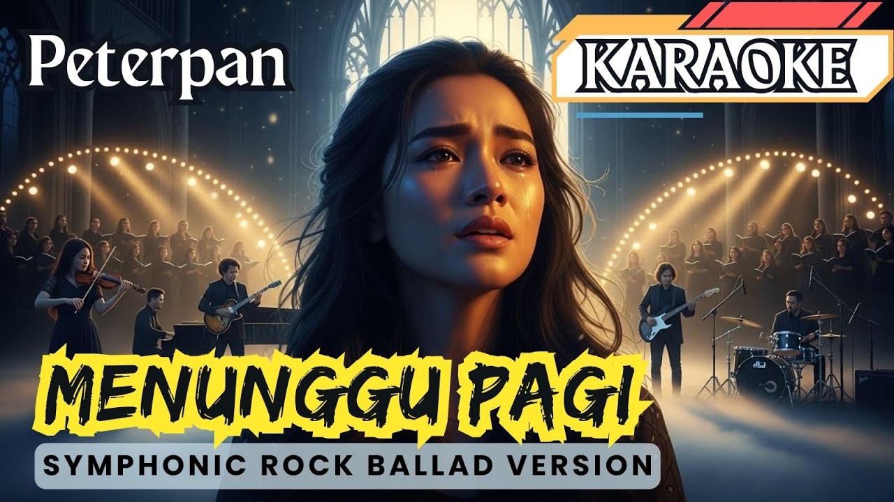 KARAOKE 🎤 Menunggu Pagi 🎵 Paling Megah | Violin & Orkestra Sinematik ✨ (JetStar10)