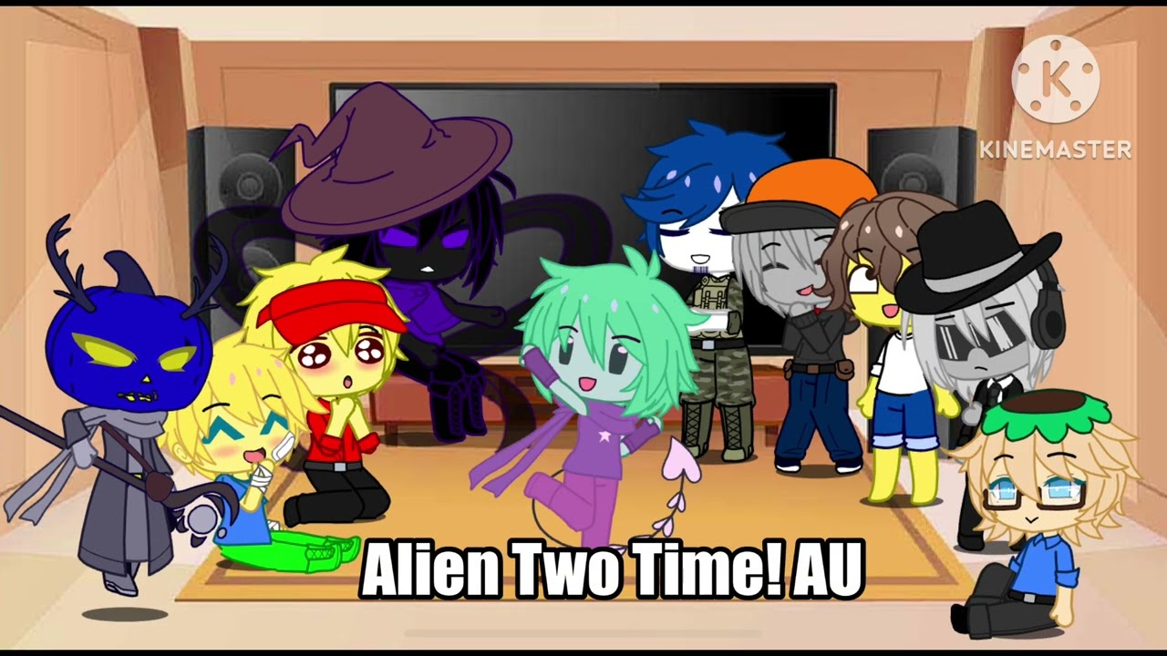 Roblox Forsaken Survivors and Azure React To Two Time AU's || Gacha Reacts {Bad Apple}
