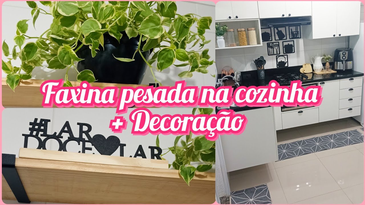 Faxina pesada na cozinha+ comprinhas e decoração!💓