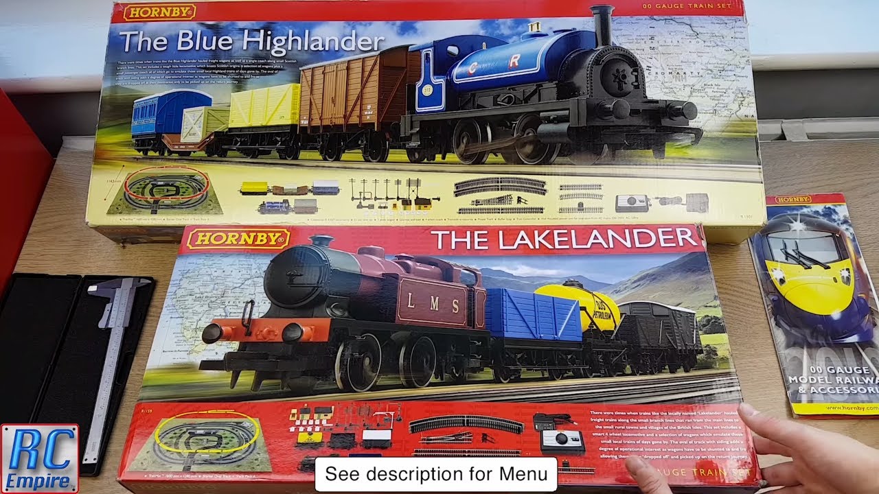 Hornby Train Sets. Unboxing, Inspection, setup and Running: The Lakelander and Blue Highlander