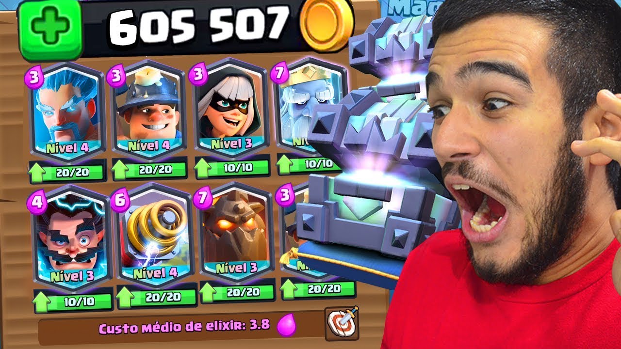 GASTEI TODO MEU OURO UPANDO LENDÁRIAS DEPOIS DAS 100 MIL GEMAS!! CLASH ROYALE