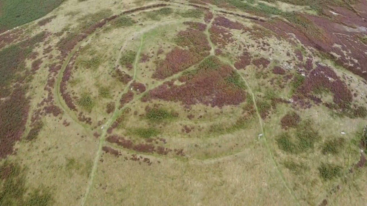 Lordenshaw Hill Fort, Northumberland DRONE FOOTAGE