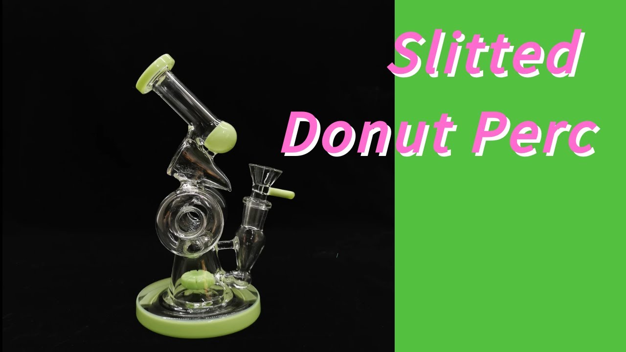 Slitted Donut Perc Sidecar Oil Dab Rigs Double Recycler Water Pipes ShareBongs Product Review