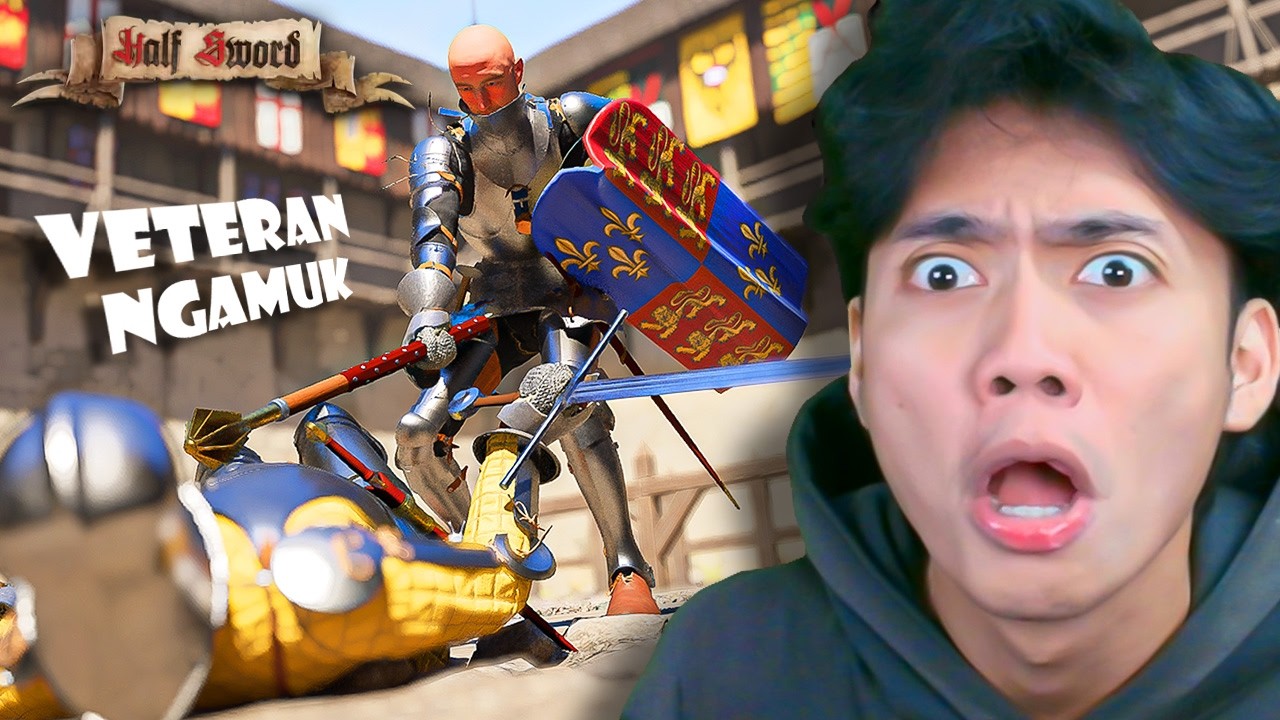 MELAWAN SANG VETERAN YANG GA TERIMA PASUKANNYA KALAH! Half Sword - Indonesia (Part 6)