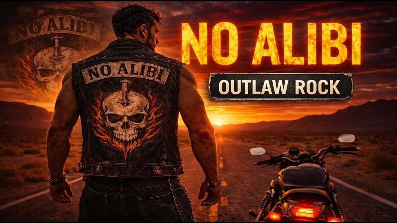 NO ALIBI 🔥 | Outlaw Biker Rock Anthem | Cinematic Highway Ride