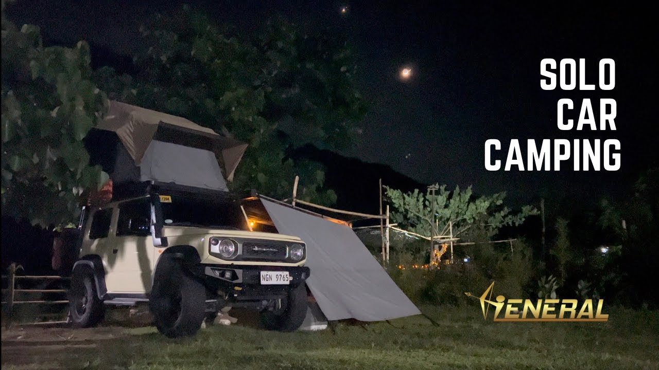 Solo Car Camping  - Close to Nature  - Suzuki Jimny JB74 - Campfire grill - 030