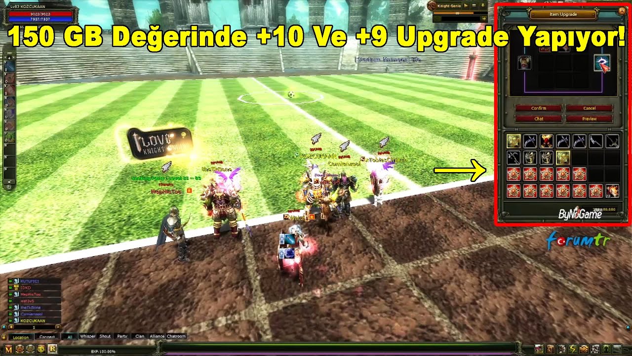 KozcuKAAN - 150 GB Değerinde +10 Ve +9 Upgrade Yapıyor! | Knight Online