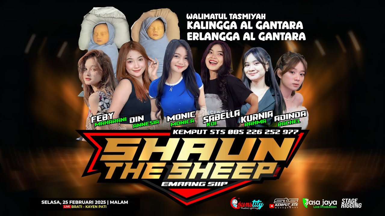 LIVE SHAUN THE SHEEP - WALIMATUL TASMIYAH KALINGGA & ERLANGGA - BRATI KAYEN PATI | COUNSTITY AUDIO