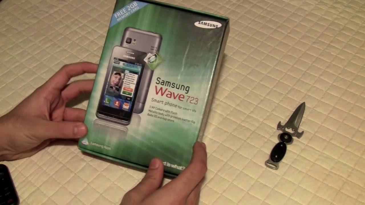 Samsung Wave 723 Unboxing and Boot