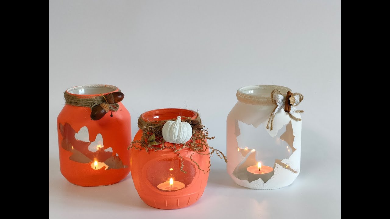Jak Zrobić Jesienne Lampiony ze Słoika 🍂🕯️🎨 🍁 DIY Dekoracje na Jesień