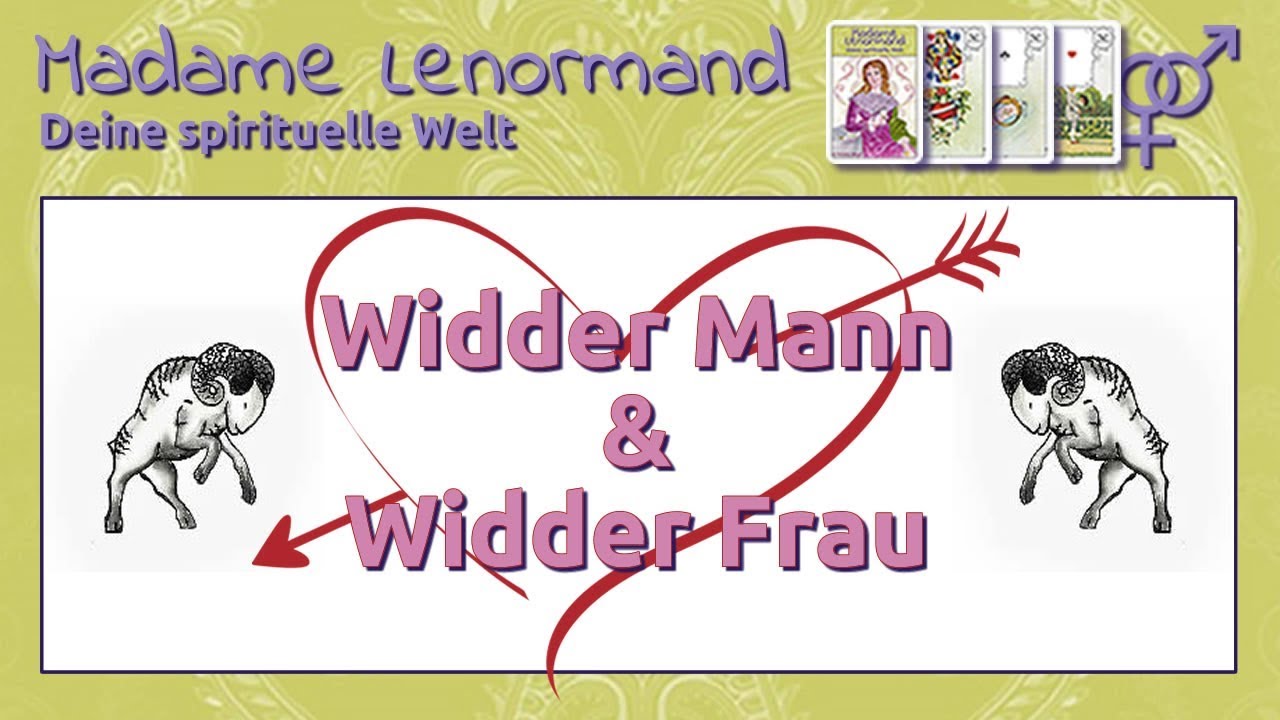 Widder Mann & Widder Frau: Liebe und Partnerschaft