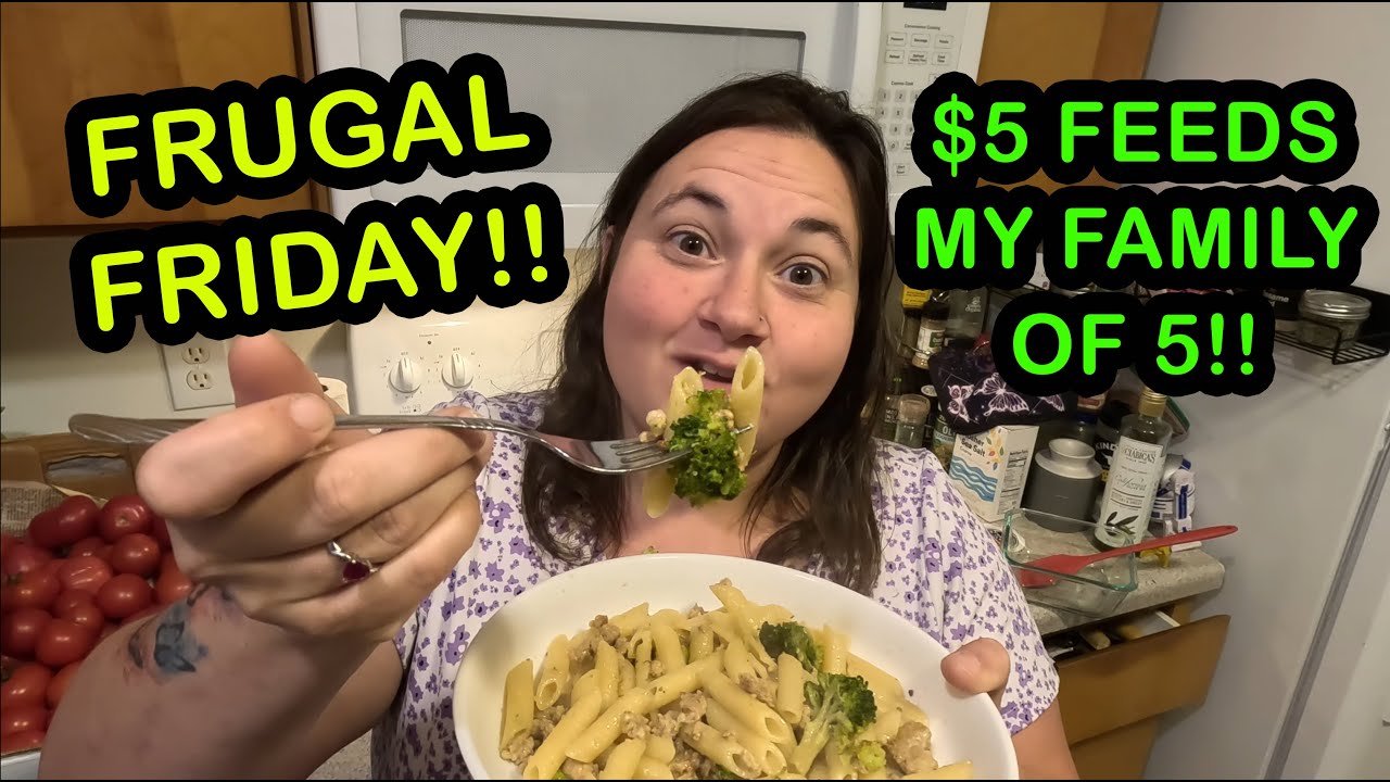 How To Feed Your Family For Only $5! Sausage and Broccoli Pasta!