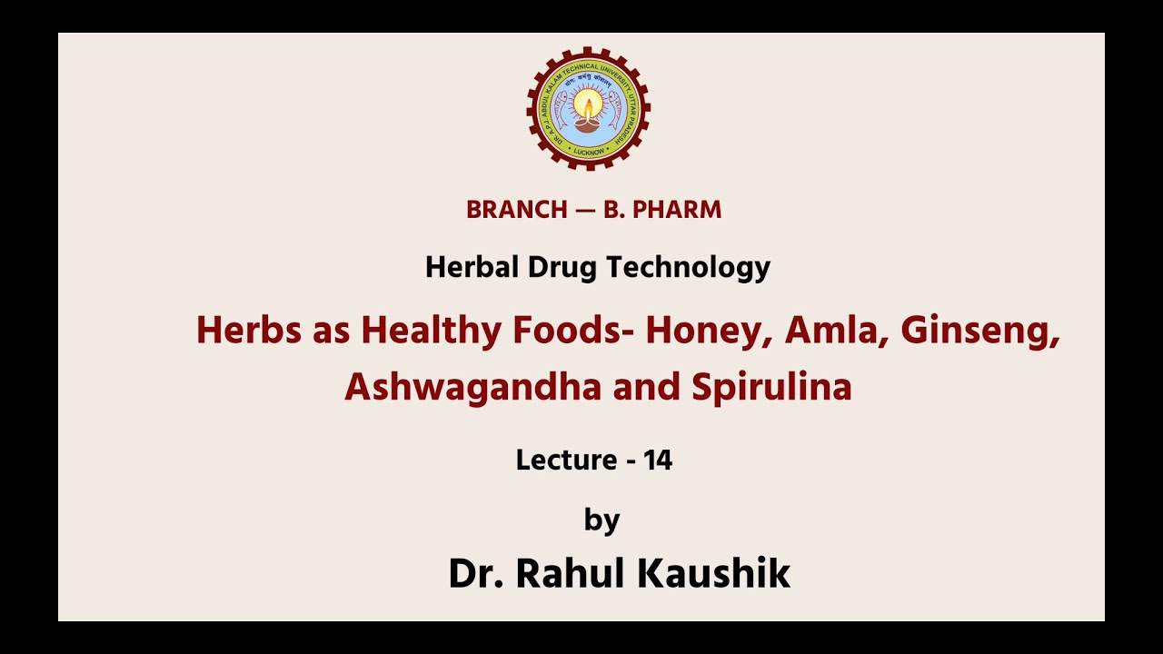 Herbal Drug Technology | AKTU Digital Education