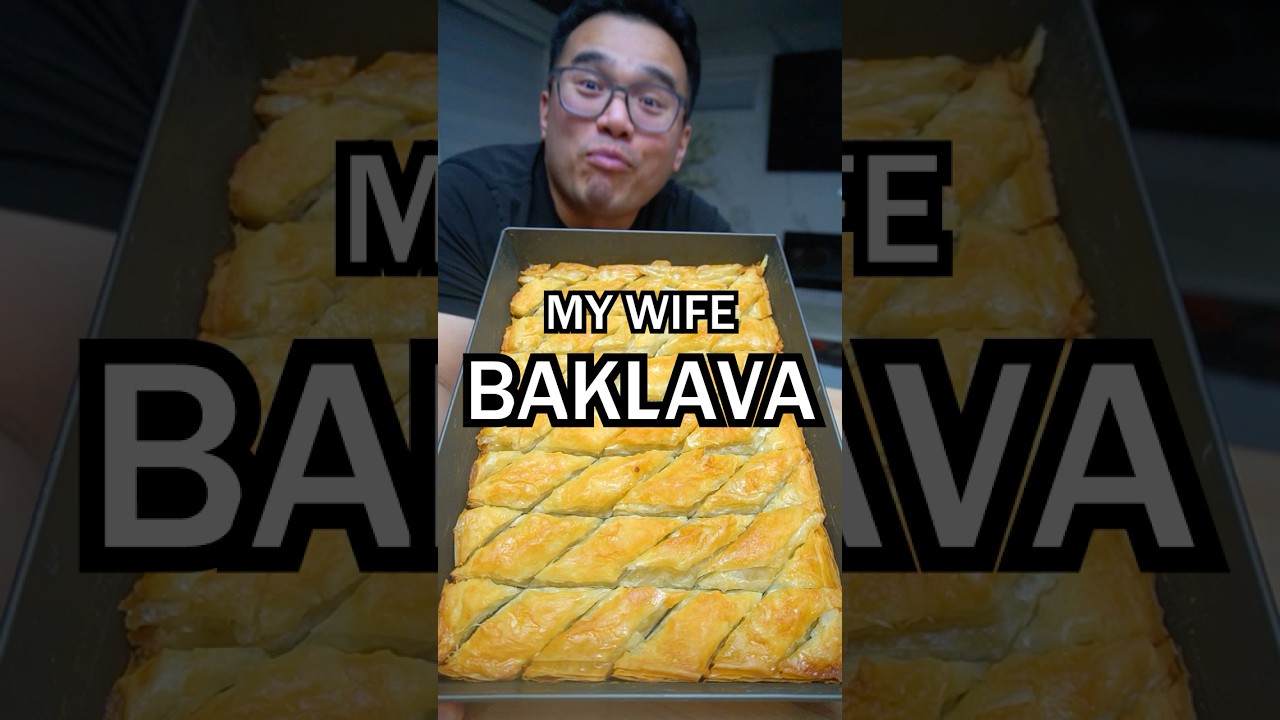 My Wife's BAKLAVA RECIPE - Not Too Sweet