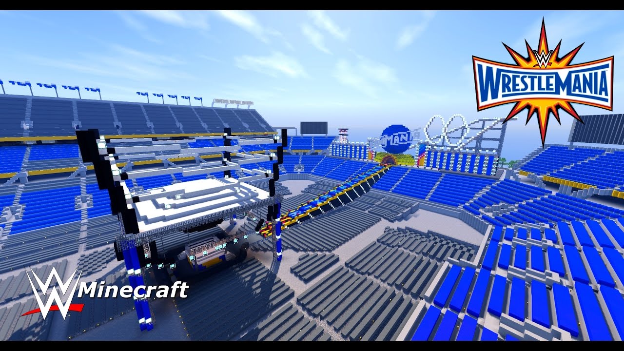 WWE: Minecraft [WrestleMania 33] + (Download Link /PC/MCPE)