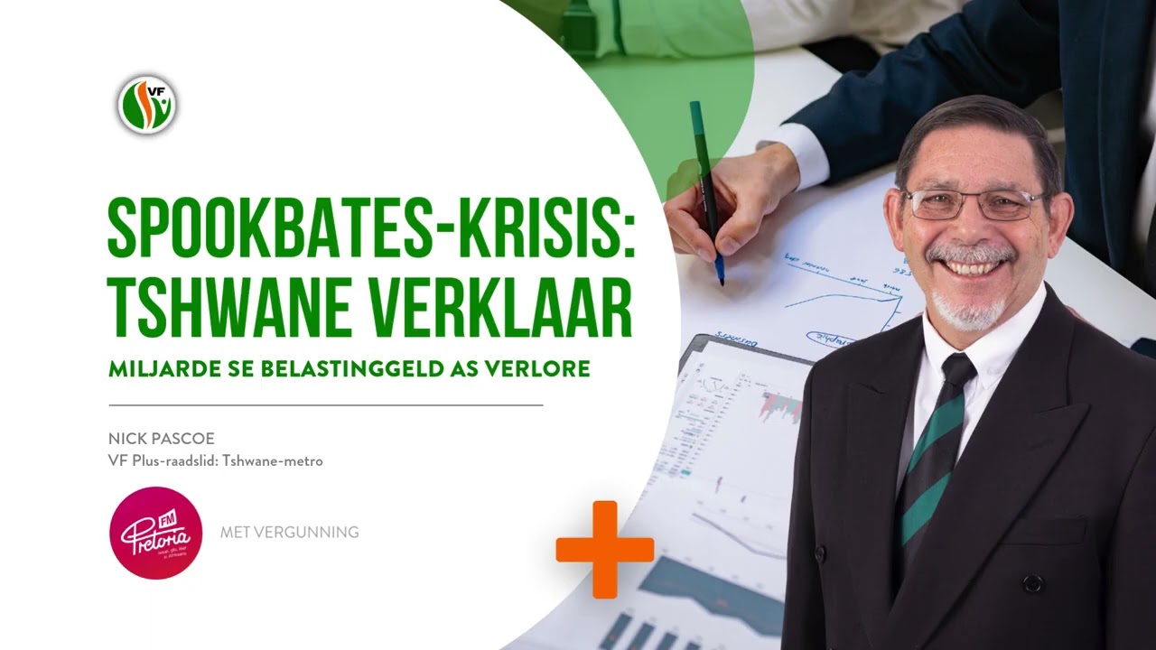 Spookbates-krisis: Tshwane verklaar miljarde se belastinggeld as verlore