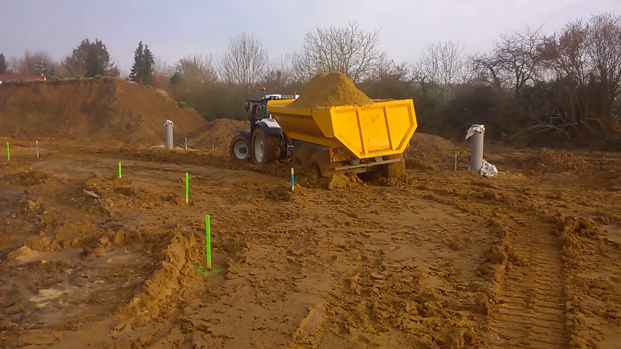 tracteur benne tp