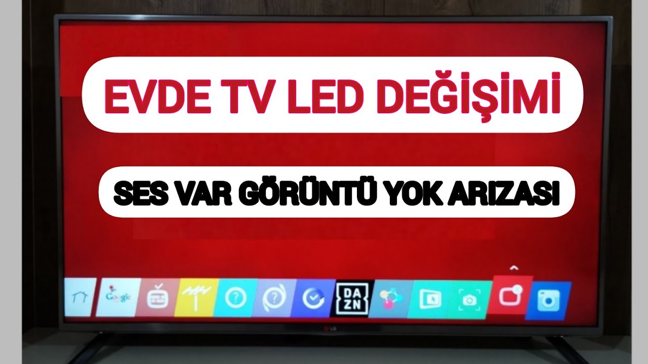 LG 47LB652V TV LED DEĞİŞİMİ NASIL YAPILIR/ TELEVİZYONDA SES VAR GÖRÜNTÜ YOK/TV GÖRÜNTÜ GİDİP GELİYOR