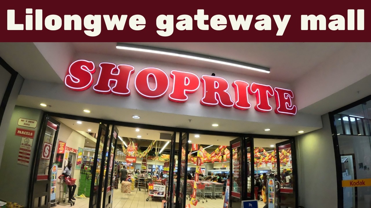 Inside Shoprite Supermarket at Gateway Mall in Lilongwe City, Malawi  - Walking Tour 4K