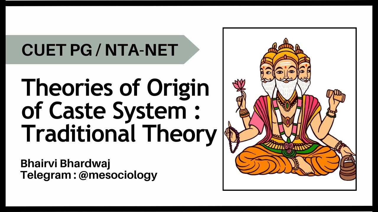 Traditional Theory of Origin of Caste Unit 3: Basic Concepts and Institutions | NET JRF/CUET PG/GATE
