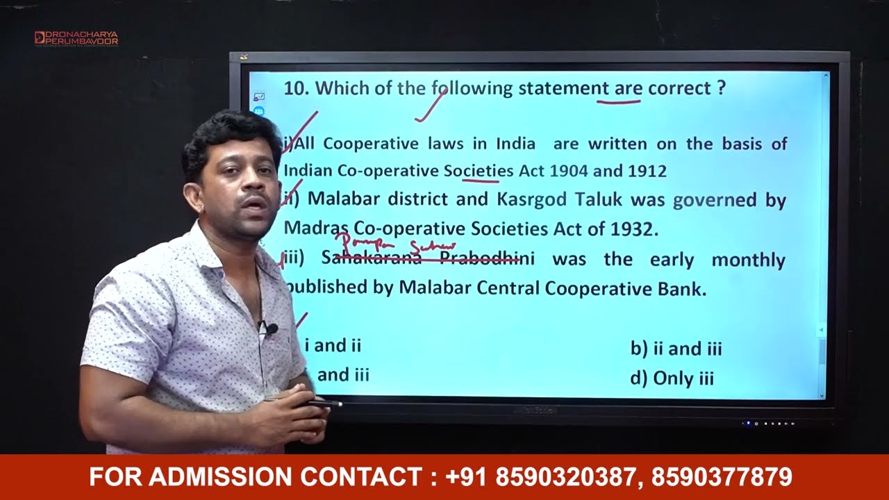 Cooperative Legislation in India & Kerala - Rank Making Points - 8590320387 #cseb #csebexam