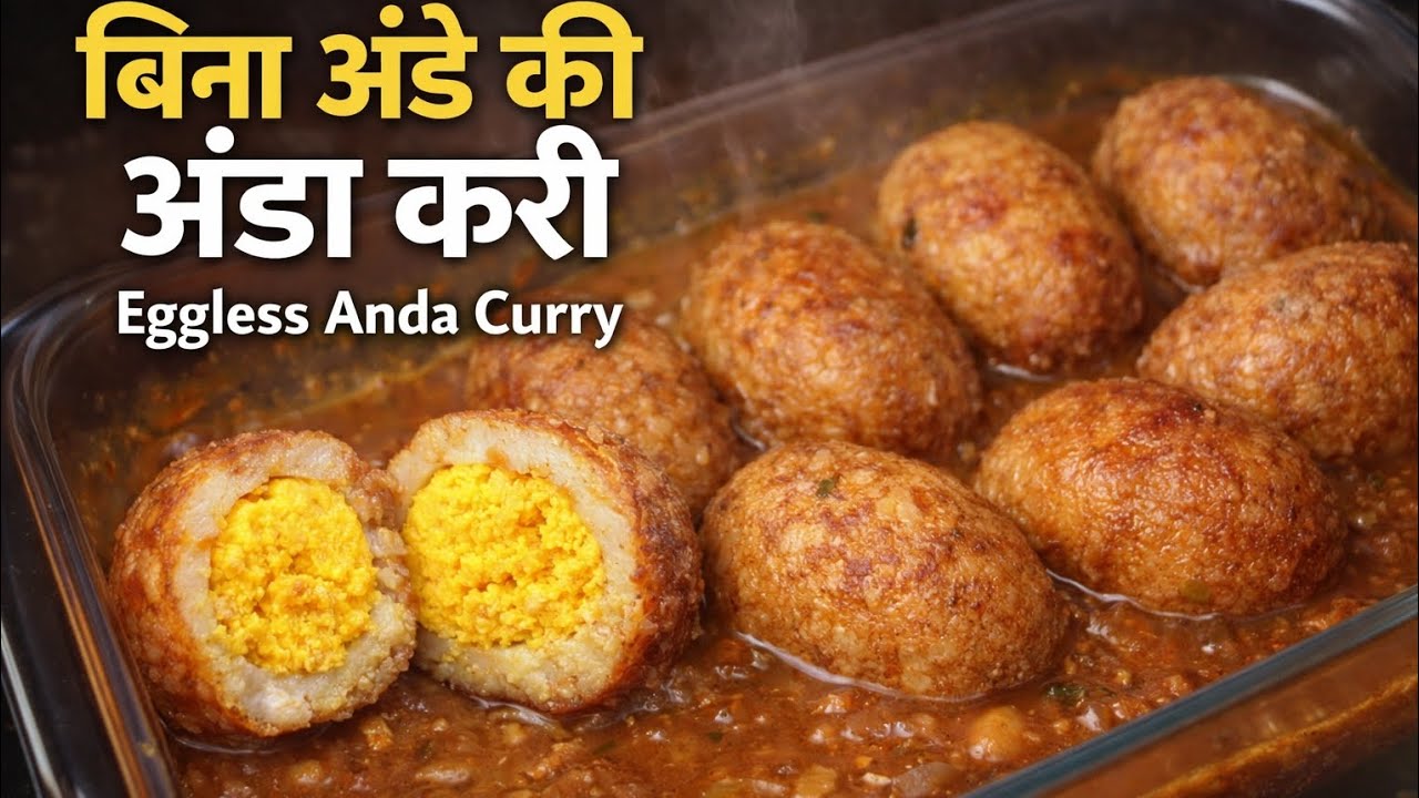 Veg Anda Curry | Eggless Egg Curry | बिना अंडे की अंडा करी | Egg Curry Without Egg | 