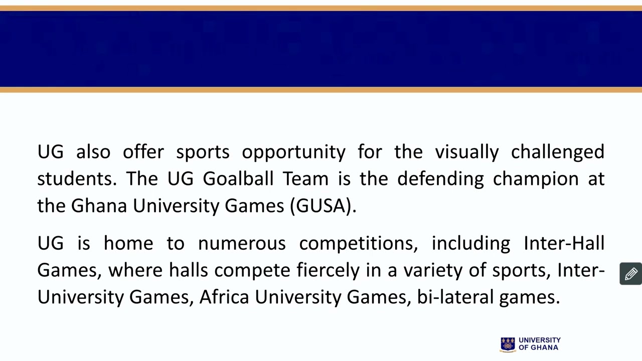 12   Sports at the University of Ghana