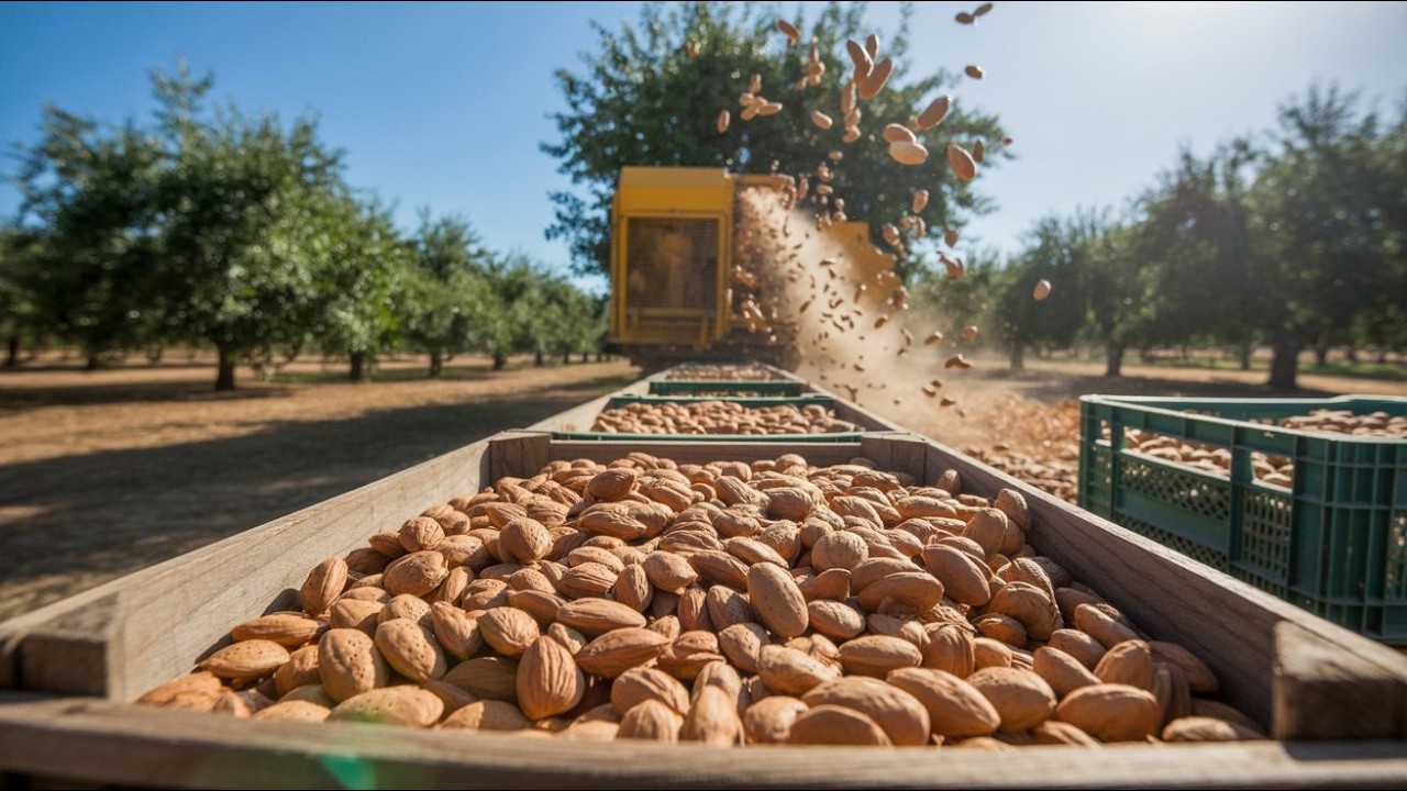 How Almonds Are Grown and Harvested &ndash; You&rsquo;ve Never Seen It Like This!
