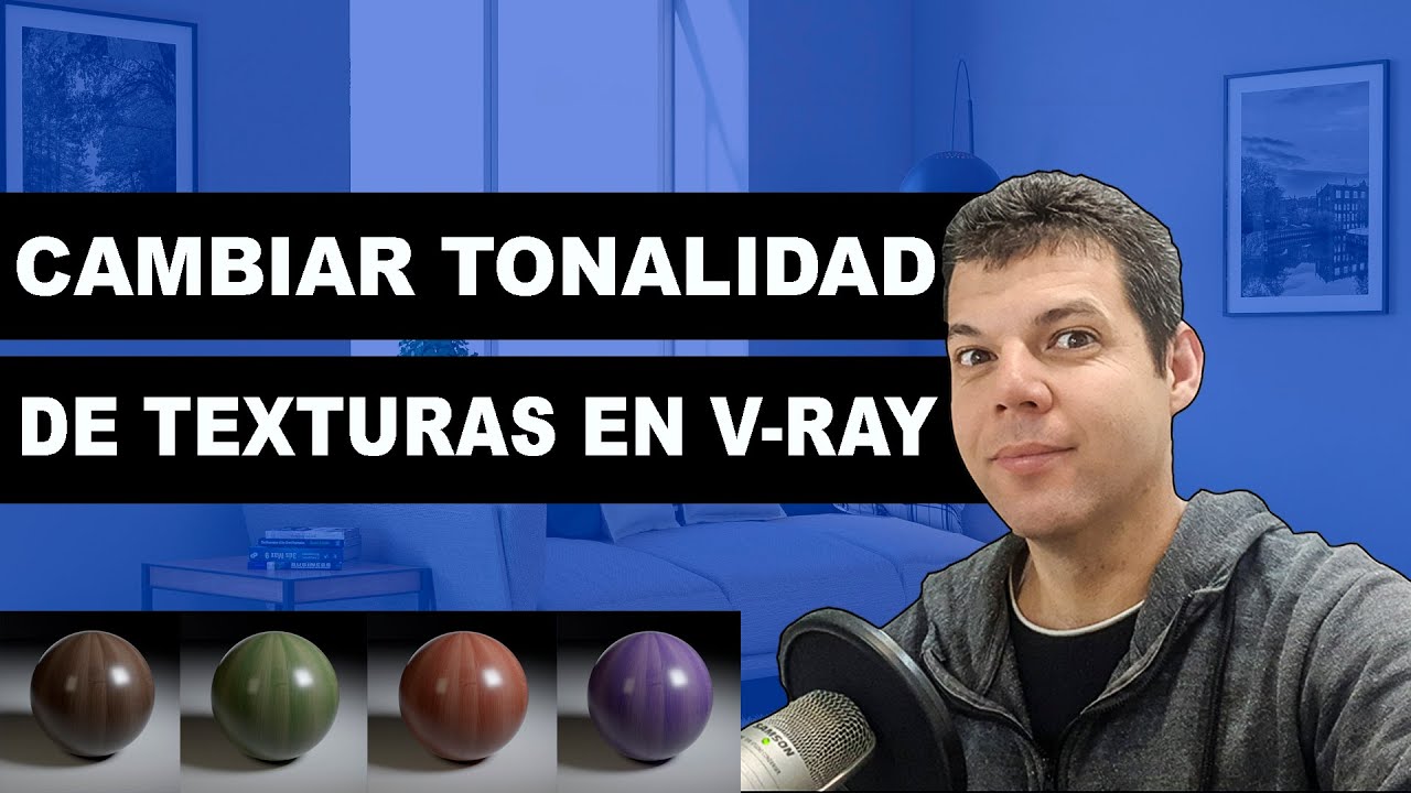 Cómo cambiar el color de una Textura en V-ray