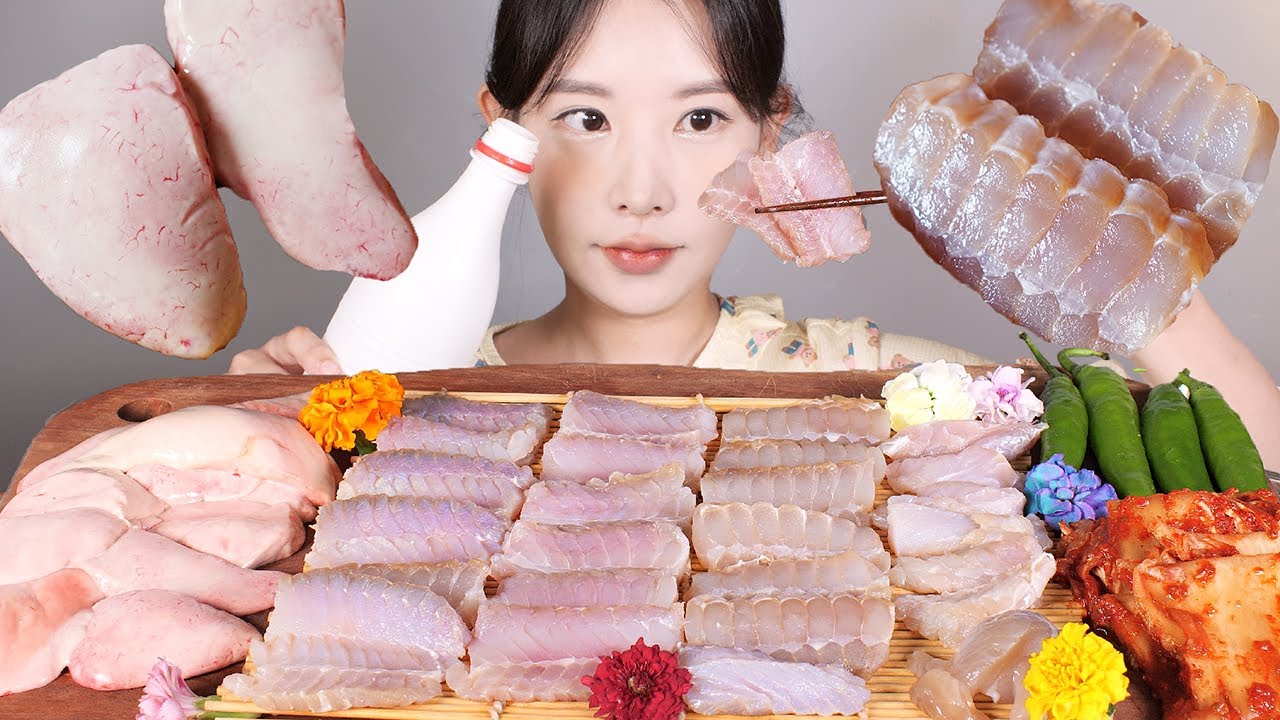 먹을수록 더 맛있어..😭💛 홍어애 홍어회 먹방 fermented stingray & liver (tmi 자막 주의)  [eating show] mukbang korean food